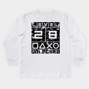 Level 28 unlocked Kids Long Sleeve T-Shirt